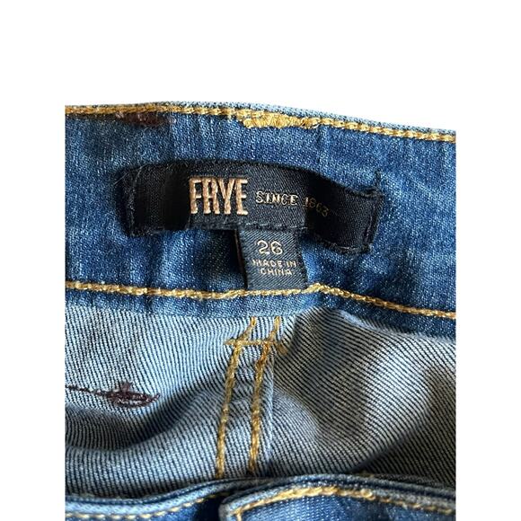 Frye Wide Leg Jeans Medium Wash Size 26 Great Condition - Picture 6 of 7